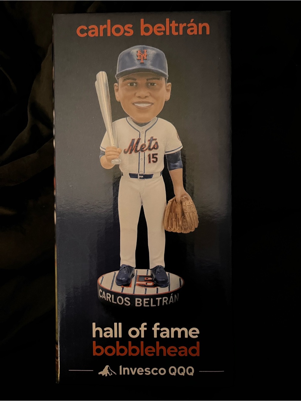 New York Mets #15 Carlos Beltran Hall Of Fame Number Retirement Bobblehead SGA
